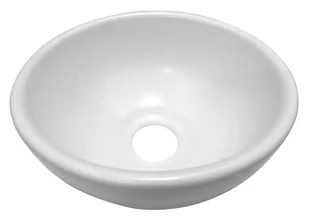 Umywalka nablatowa ceramiczna 20x9 cm biała CONSILIO - Umywalki - miniaturka - grafika 1