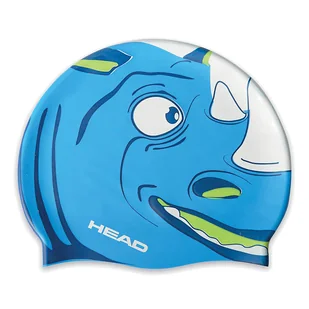 Czepek do pływania dziecięcy HEAD Meteor BLWH niebiesko-biały 455138 - Pływanie - miniaturka - grafika 1