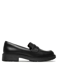 Clarks Lordsy Orinoco 2 Penny 261747864 Czarny - Półbuty damskie - miniaturka - grafika 1