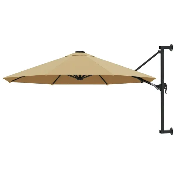 Parasol ścienny UV 300x131cm, taupe