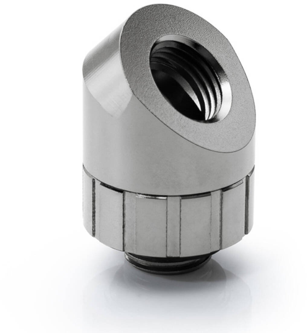 Chłodzenie wodne Barrow Dazzle Adapter 45 stopni G1/4 Zoll AG na G1/4 Zoll IG - obrotowy, srebrny TDWT45-B01 SS