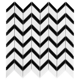 Mozaika kamienna Pure White Chevron Mix 31x30.5 cm - Płytki ceramiczne Mozaika kamienna Pure White Chevron Mix 31x30.5 cm - Płytki ceramiczne - miniaturka - grafika 1