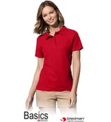 Odzież robocza - KOSZULKA POLO DAMSKA STEDMAN ST3100 CZERWONA, XL - miniaturka - grafika 1