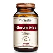 Suplementy naturalne - Doctor Life Doctor Life Biotyna Max D-Biotyna 5mg suplement diety 100 tabletek - miniaturka - grafika 1