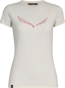 Salewa Koszulka damska Solid Dry W s/s Tee. white r. XS - Koszulki i topy damskie - miniaturka - grafika 1