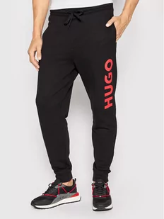 Hugo Spodnie dresowe Dutschi 50473211 Czarny Regular Fit - Spodnie sportowe męskie - miniaturka - grafika 1