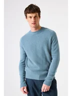 Swetry męskie - Garcia Sweter w kolorze błękitnym - miniaturka - grafika 1