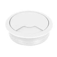 Zawiasy, okucia i inne akcesoria - Przelotka do kabli biała - miniaturka - grafika 1