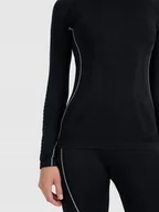 Koszulki sportowe damskie - Koszulka termoaktywna damska 4F F203 czarna 4FWAW25USEAF203 20S M/L - miniaturka - grafika 1