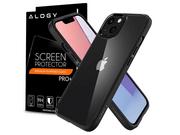 Etui i futerały do telefonów - Etui obudowa case Spigen Ultra Hybrid do Apple iPhone 13 Matte Black + Szkło - miniaturka - grafika 1