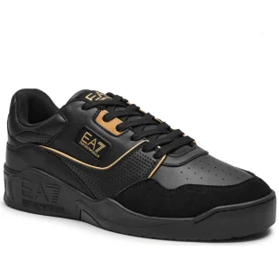 EA7 Skórzane sneakersy - Moda i Uroda OUTLET - miniaturka - grafika 1