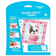 Zabawki kreatywne - Diamond Dotz: QuickDotz zestaw do tworzenia obrazów, 13 x 13 cm - Lovely pies - miniaturka - grafika 1