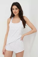 Piżamy damskie - Guess piżama damska kolor biały - miniaturka - grafika 1