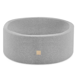 Misioo Suchy Basen 90X40 Cm Okrągły Jasnoszary Bawełniany Smart - Suche baseny - miniaturka - grafika 1