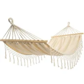 Hamaki - ROYOKAMP Hamak ROYOKAMP 200 x 100 cm Biały - miniaturka - grafika 1