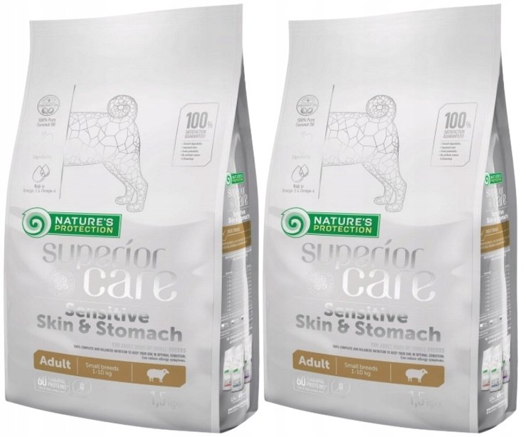 Natures Protection Sensitive Skin & Stomach Adult Small Breed 1,5 kg