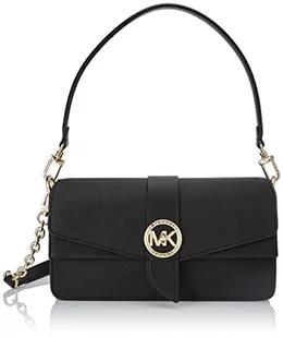 Michael Kors Damska torba na ramię Greenwich, czarna, rozmiar M, czarny, m - Torebki damskie - miniaturka - grafika 1