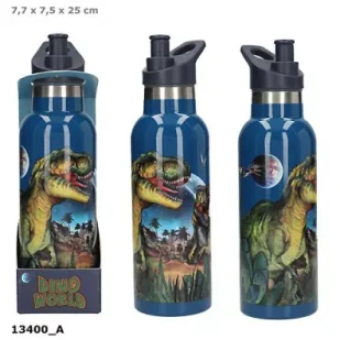 Bidon 500ml aluminiowy Dino World Galxy 13400A - Bidony dla dzieci - miniaturka - grafika 1