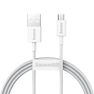 Kable USB - Baseus Superior kabel przewód USB - micro USB do szybkiego ładowania 2A 1m biały (CAMYS-02) - miniaturka - grafika 1