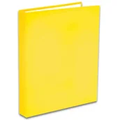 Szkolne artykuły papiernicze - Tadeo Trading Segregator A5 2 ringi Pastelowy żółty - miniaturka - grafika 1