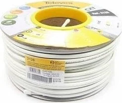 Przewód PRZEWÓD KONCENTRYCZNY TELEVES CXT 1.02 CU 79% PVC ref. 2128 - rolka 100m wewnętrzny - Kable - miniaturka - grafika 1