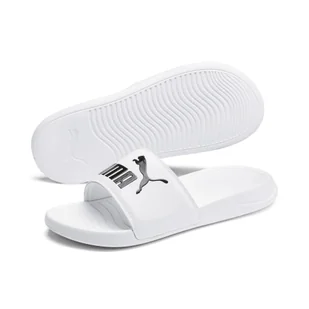 Klapki Popcat 20 PUMA White Black - Klapki i japonki damskie - miniaturka - grafika 1