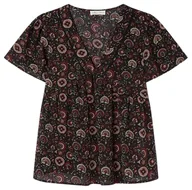 Bluzki damskie - Springfield Bluzka damska, standardowa czerń, 36 - miniaturka - grafika 1