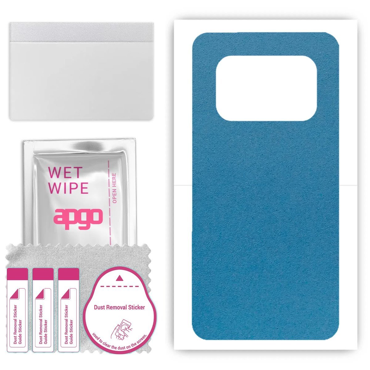 Folia naklejka skórka strukturalna na TYŁ Zamsz do Ulefone Armor 25T - Zamsz Niebieski - apgo SKINS