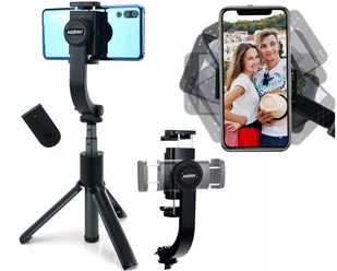 Selfie Stick Gimbal Stabilizator Statyw Na Telefon - Selfie stick - miniaturka - grafika 1