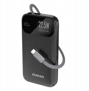 Powerbank Dudao K31 10000 mAh 22,5W PD z wbudowanym kablem czarny - Powerbanki - miniaturka - grafika 1