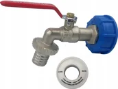 Zawory i kraniki - ZAWÓR CZERP.KULOWY ZE ZŁĄCZKĄ 1" DŁAWIK"H" // ZKC-25-R-H - miniaturka - grafika 1