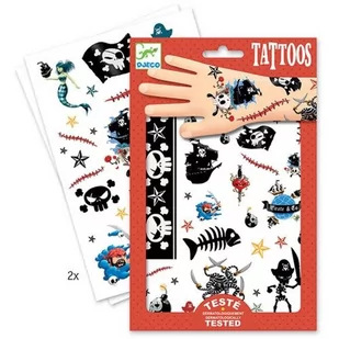 Djeco Tatuaże Piraci 2 - Zabawki kreatywne - miniaturka - grafika 1