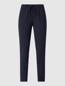 Spodnie damskie - Luźne spodnie z zakładkami w pasie - miniaturka - grafika 1