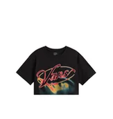 Koszulki i topy damskie - T-shirt Damski VANS Afterburn Relaxed Crop Black VN000PR3BLK1 XS - miniaturka - grafika 1
