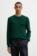 Swetry męskie - Calvin Klein sweter wełniany męski kolor zielony lekki LV04LB305G - miniaturka - grafika 1