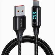 Kable - Kabel USB do USB-C Mcdodo CA-1080 z wyświetlaczem, 66W, 6A, 1.2m (czarny) - miniaturka - grafika 1