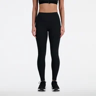 Spodnie sportowe damskie - Legginsy damskie New Balance WP41275BK  czarne - miniaturka - grafika 1