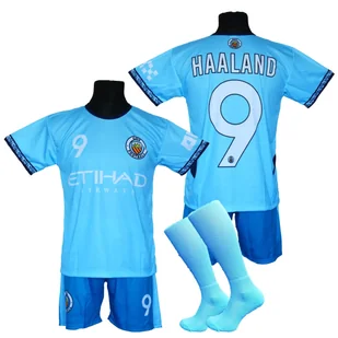 Strój piłkarski dla dzieci HAALAND Manchester City - komplet sportowy + gratis - Piłka nożna - miniaturka - grafika 1