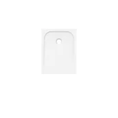 Brodziki prysznicowe - Brodzik do kabiny prysznicowej prostokątny 90x70 cm biały Easy Sensea - miniaturka - grafika 1