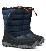 Śniegowce damskie - Geox Himalaya Śniegowce Chłopięce z Logo Granatowe 35 Jtb - miniaturka - grafika 1