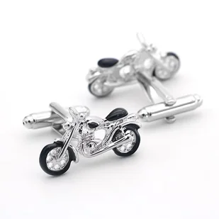Ekskluzywne spinki do mankietów w kształcie motocykla Akademia Stylu - Spinki do mankietów i krawatów - miniaturka - grafika 1