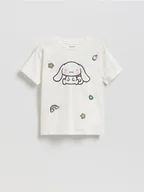 Koszulki dla dziewczynek - Reserved - T-shirt Cinnamoroll - złamana biel - miniaturka - grafika 1