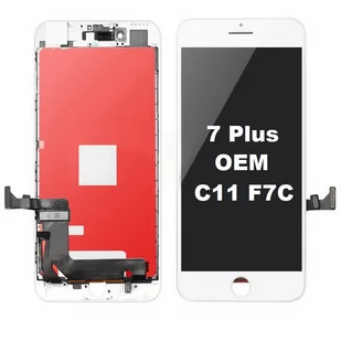 Wyświetlacz LCD ekran dotyk do iPhone 7 Plus (OEM C11 F7C Toshiba) (White) - Części serwisowe do telefonów - miniaturka - grafika 1
