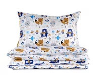 Pościel dla dzieci - Pościel niemowlęca 90x120 Przyjaciele z lasu z plecaczkiem - miniaturka - grafika 1