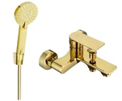 Zestawy prysznicowe - Mexen Royo R40 bateria wannowa z zestawem prysznicowym, złota - 7223R40-50 - miniaturka - grafika 1