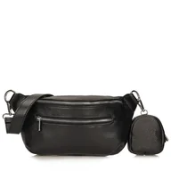 Nerki - Skórzana nerka saszetka z dodatkiem Toscanio C126 - miniaturka - grafika 1