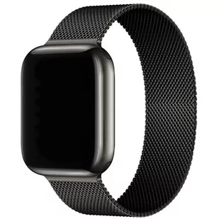 Pasek LUNA do Apple Watch 3/4/5/6/7/8/SE (42/44/45mm) A00116 Czarny - Akcesoria do smartwatchy - miniaturka - grafika 1
