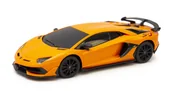 Zabawki zdalnie sterowane - Lamborghini Aventador SVJ R/C skala 1:24 Rastar 96100 samochód sterowany pomarańczowy - miniaturka - grafika 1
