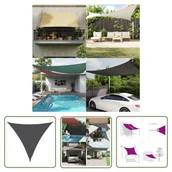 Parasole ogrodowe - The Living Store Żagiel ogrodowy - tkanina Oxford - trójkątny - 6x6x6 m - antracyt - Żagiel Ogrodowy - miniaturka - grafika 1