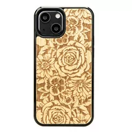 Etui i futerały do telefonów - Drewniane Etui iPhone 13 Mini RóżE ANIEGRE - miniaturka - grafika 1